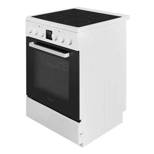 Плита электрическая Maunfeld MEC67CW08TD белый, конфорок 4 шт, духовка 59 л, 60 см x 85 см x 60 см