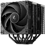 Кулер для процессора DEEPCOOL AK620 G2 LGA1851/1700/1200/115X/AM5/AM4 (8шт/кор, TDP 260W, PWM, DUAL Fan 120мм, 6 тепл. трубок, Copper Base, Wood-grain top cover, черный) RET (R-AK620G2-BKNNMN-GJD)