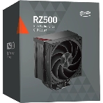 Устройство охлаждения (кулер) PcCooler RZ500 Soc-AM5/AM4/1200/1700/1851 черный 4-pin 32dB Al+Cu 250W Ret (RZ500-BKNWNX-GL)