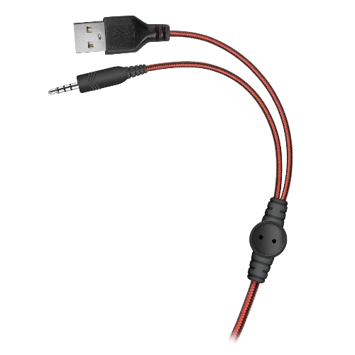 Гарнитура Defender Quake LED чёрный, проводная, подсветка