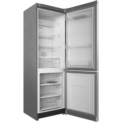 Холодильник Indesit ITS 5180 G серебристый двухкамерный 220/78л морозилка снизу, No Frost