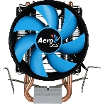 Кулер для процессора AeroCool/Formula Verkho 2 серебристый, 90 мм, алюминий/медь, 2000 об/мин, 25 дБ, 4 pin, 110 Вт, 125 мм