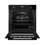 Духовой шкаф Kuppersberg, High-Tech, 72 л, поворотное/сенсорное управление, дисплей, таймер, 7 режимов, макс. температура 300 градусов, телескопические направляющие (на 1 уровень), доводчик двери, цвет черный, цвет фурнитуры черный