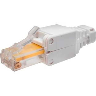Коннектор Suprlan 10-0218-1, UTP cat.5e RJ45, с защитным колпачком, серый