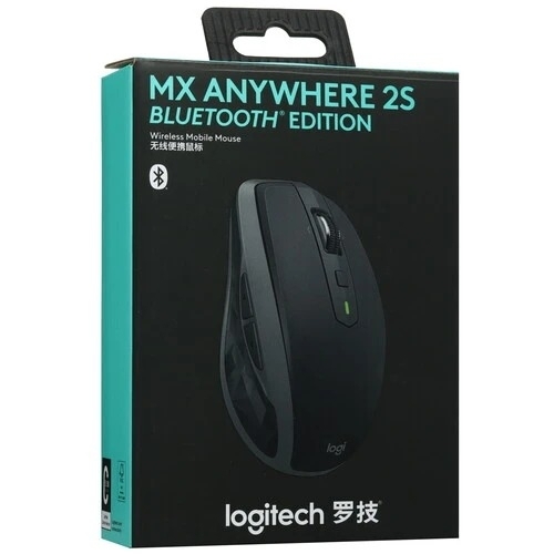 Мышь беспроводная Logitech MX Anywhere 2S графитовый, 4000 dpi, радиоканал, Bluetooth, USB, кнопки - 6