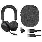 Гарнитура Jabra Evolve2 75 чёрный, беспроводная + проводная, Bluetooth, до 24 ч