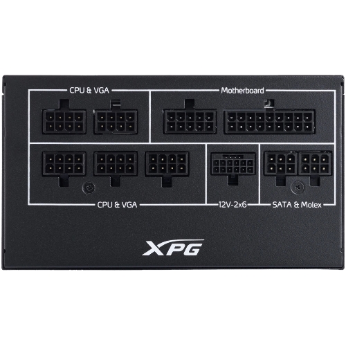 Блок питания ADATA XPG COREREACTORIIVE850G-BKCEU, 850Вт, 80 PLUS Gold, 120мм, модульный, черный