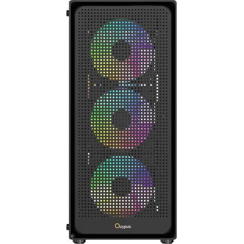 Компьютерный корпус Ocypus Gaммa C50 BK ARGb, MATX, USB 3.0*1+USB 2.0*2, FRONT 3x120мм ARGb, REAR 1x120мм ARGb