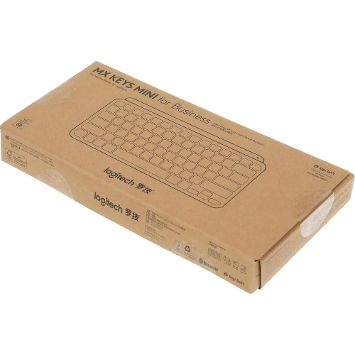 Клавиатура Logitech MX Keys Mini for Business беспроводная, Bluetooth, радиоканал, серый
