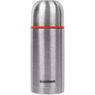 Термос Starwind 20-750 0.75 л. серебристый/красный, картонная коробка