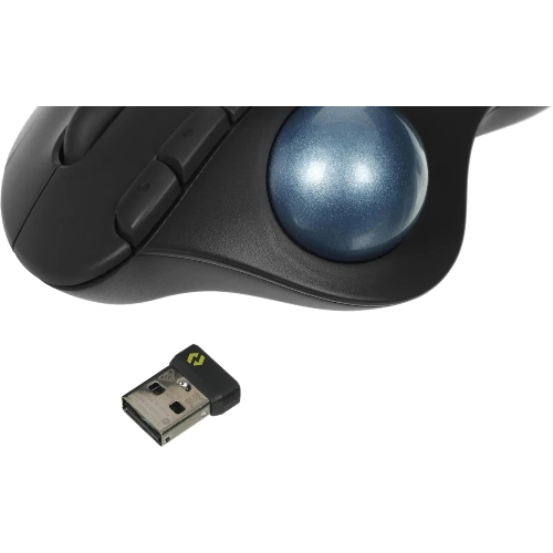 Трекбол Logitech M575S черный оптическая 2000dpi беспров. BT/Radio USB2.0 (910-007035)