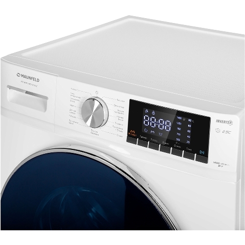 Стиральная машина Maunfeld MFWM148WH02 белый, загрузка фронтальная 8 кг, 1400 об/мин., класс: А+++