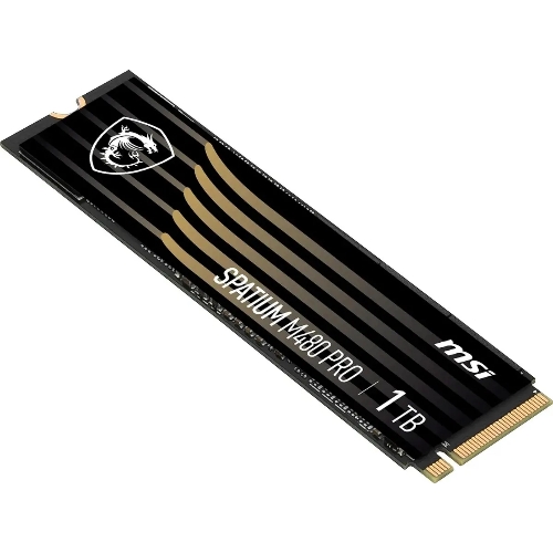 Накопитель SSD MSI SPATIUM M480 PRO, 1000Gb, M.2 2280, PCIe 4.0 x4, NVMe, R/W 7400/6000