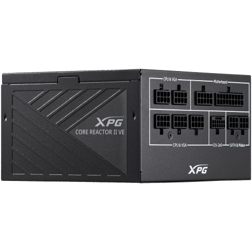Блок питания ADATA XPG COREREACTORIIVE850G-BKCEU, 850Вт, 80 PLUS Gold, 120мм, модульный, черный