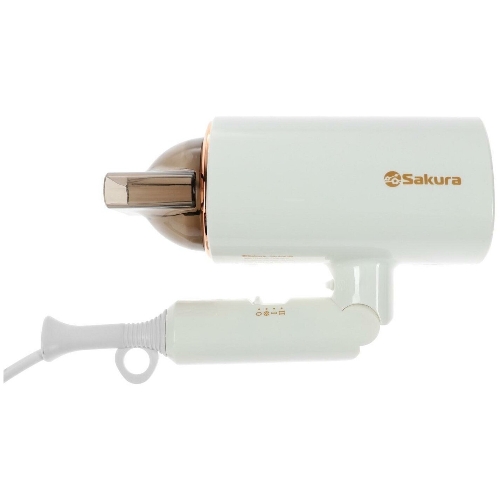Фен SAKURA SA-4043W белый, 2000 Вт, компактный
