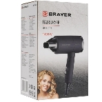 Фен BRAYER BR3040 черный, 1400 Вт, компактный