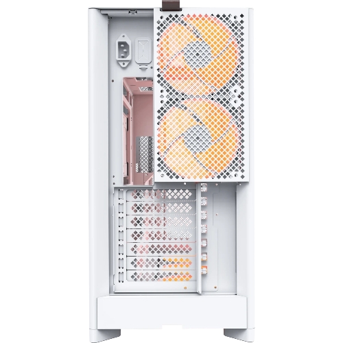 Компьютерный корпус Montech HS01 PRO белый без БП ATX 5x120мм 2xUSB 3.0 1xUSB3.1 audio