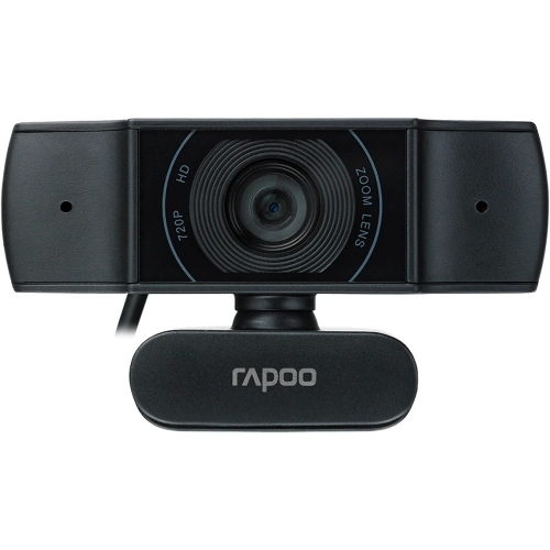 Веб-Камера Rapoo C200, USB 2.0, 1280x720/640x480, 2.0Mpx, Микрофон, Крепление: зажим, Черный