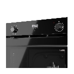 Духовой шкаф Kuppersberg, High-Tech, 72 л, поворотное/сенсорное управление, дисплей, таймер, 7 режимов, макс. температура 300 градусов, телескопические направляющие (на 1 уровень), доводчик двери, цвет черный, цвет фурнитуры черный