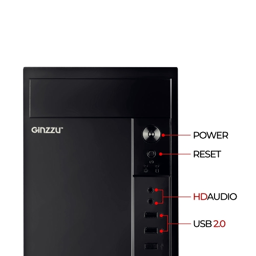 Компьютерный корпус Ginzzu B410 mATX
