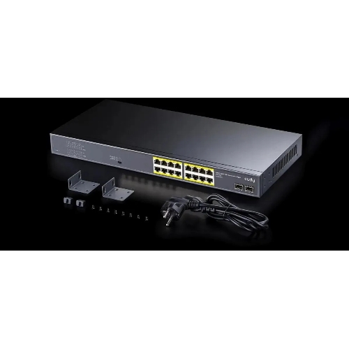 Коммутатор Cudy GS1020PS2, 16×1 Гбит/с, 2×1 Гбит/с SFP