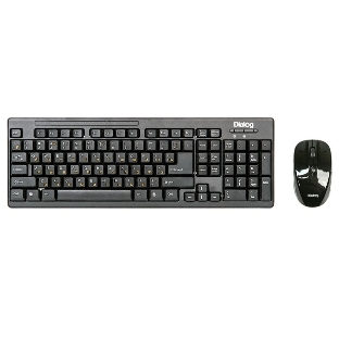 Комплект клавиатура+мышь Dialog KMROP-4010U беспроводной, USB, 1600 DPI, чёрный