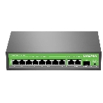 Коммутатор Digma DSP208G-2G-1S-T120 (L2), 10×1 Гбит/с, неуправляемый