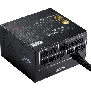 Блок питания ADATA XPG COREREACTORIIVE850G-BKCEU, 850Вт, 80 PLUS Gold, 120мм, модульный, черный