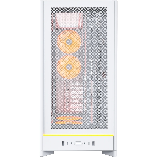 Компьютерный корпус Montech HS01 PRO белый без БП ATX 5x120мм 2xUSB 3.0 1xUSB3.1 audio