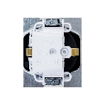 Механизм розетки 1-м СП AtlasDesign Aqua 16А IP44 с заземл. защ. шторки с прозрачной крышкой карбон SchE ATN441046