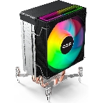 Кулер для процессора CBR CBR-CC-3160-RGB-PWM Al+Cu, 3 heat pipes, Socket 775/1366/1155/1156/1150/1151/1200/1700/AM2/АМ2+/АМ3/AM3+/FM1/FM2/AM4/AM5, TDP 160W, 90mm Fan, 2600RPM, HB, RGB, PWM, 32db