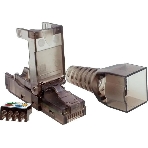 Коннектор Suprlan 10-0239-1, UTP cat.6a RJ45, с защитным колпачком, прозрачный