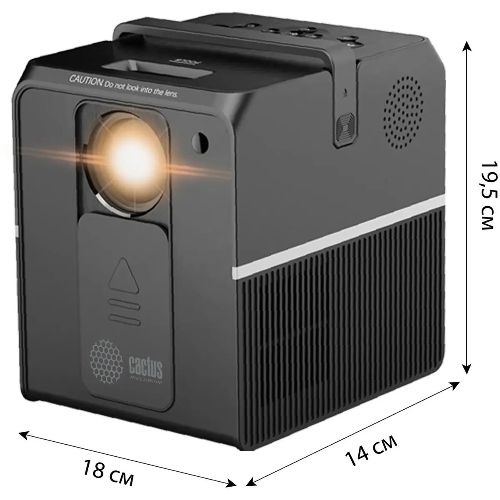 Проектор Cactus CS-PRC.04B.WUXGA-A LCD 3200Lm (1920x1080) 2000:1 ресурс лампы:30000часов 1xUSB typeA 1xHDMI 1.35кг