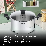 Кастрюля Tefal Primary E3084674 5.2 л. d=24 см (с крышкой) стальной (2100120958)