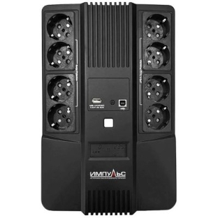 Источник бесперебойного питания Импульс Мастер, Интерактивная, 800 VA/480 W, Tower, Schuko, LED, USB, USB CHRG