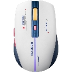 Мышь беспроводная Defender Dila MM-282 белый/синий, 1800 dpi, радиоканал, USB, кнопки - 6