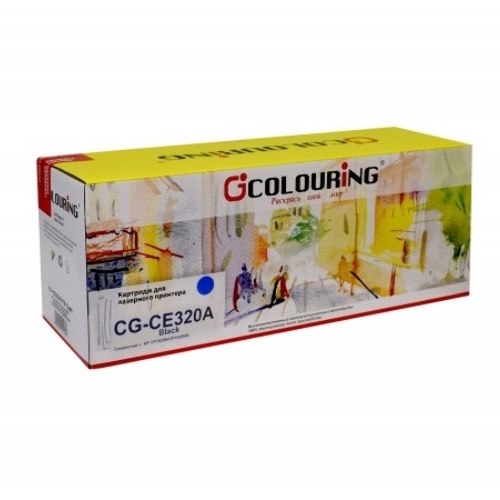 Картридж лазерный Colouring CG-CE320A черный (2000 стр.) для принтеров HP LJ CP1525N/CP1525NW/CM1415/1415fnw