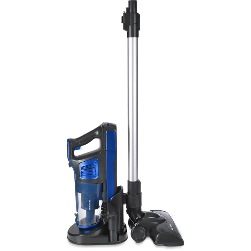 Пылесос вертикальный Blackton Bt VCA1401B черный/синий, питание от аккумулятора, 25 Вт, уборка сухая, пылесборник 0.6 л, работа от АКБ max 40 мин