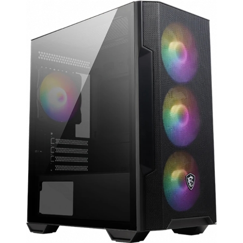 Компьютерный корпус MSI MAG FORGE M100R 1xUSB 3.0, 2xUSB 2.0, 4x120мм ARGB Fan, ARGB Control Board, Tempered Glass Window, Brown Box (932220)