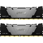 Оперативная память Kingston Fury Renegade, DDR4, 16GB (2x8GB), 3200MHz, CL16, DIMM, с радиатором, серый/черный