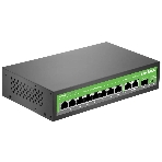 Коммутатор Digma DSP208G-2G-1S-T120 (L2), 10×1 Гбит/с, неуправляемый