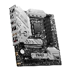 Материнская плата MSI B760M PROJECT ZERO,(Обратное подключение разъемов) LGA 1700, Intel B760, 4xDDR5, 4xSATA, 2xM.2, 1xPCIe 5.0 x16, 1xPCIe 4.0 x4, 1xPCIe x1, 1xHDMI, 1xDP, 3xUSB 3.2 Gen 2, 4xUSB 2.0, 1xUSB 3.2 Gen 2x2, 1x 2.5Gb LAN, 5x3.5 мм, 7.1, mATX