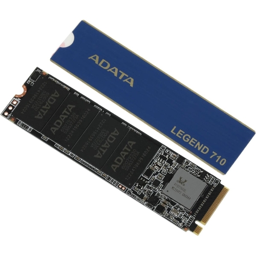 Накопитель SSD ADATA LEGEND 710, 2Tb, PCIe 3.0 x4, M.2 2280, NVMe, R/W 2400/1800, с радиатором