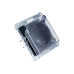 Механизм розетки 1-м СП AtlasDesign Aqua 16А IP44 с заземл. защ. шторки с прозрачной крышкой карбон SchE ATN441046