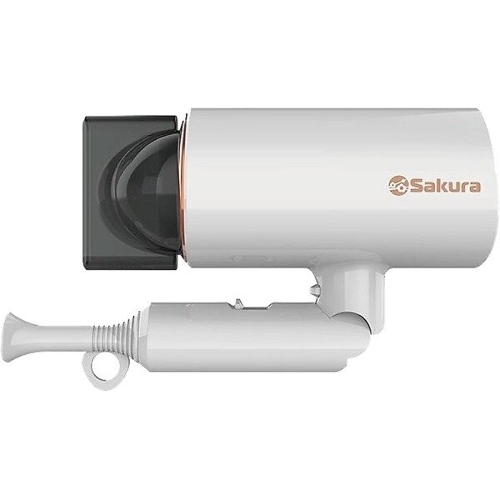 Фен SAKURA SA-4043W белый, 2000 Вт, компактный