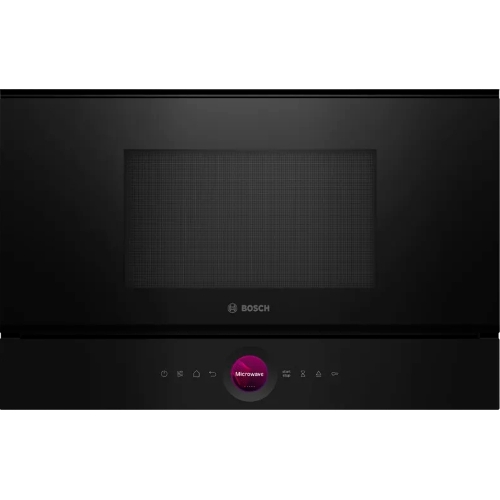 Встраиваемая микроволновая печь Bosch BFR7221B1 900Вт, 5 режимов, инвертер, 21 л, черный, петли справа