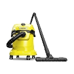 Строительный пылесос Karcher WD 2 Plus V-12/4/18 желтый, 1000 Вт, уборка сухая/сбор воды, пылесборник мешок/контейнер, 12 л