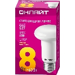Лампа светодиодная ОНЛАЙТ 71653 OLL-R63-8-230-2.7K-E27 8 Вт 2700К тепл. белый E27 600 лм