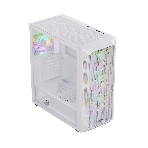Компьютерный корпус ABR Quantum белый (1хUSB Type-C, 2хUSB 2.0, HD Audio, 4xRGb Fan, ATX, E-ATX)