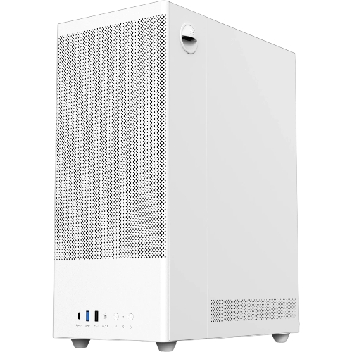 Компьютерный корпус ACD Citadel 108W ATX, Type-C + 2XUSB ports + HD audio combo, Mesh, TG, белый